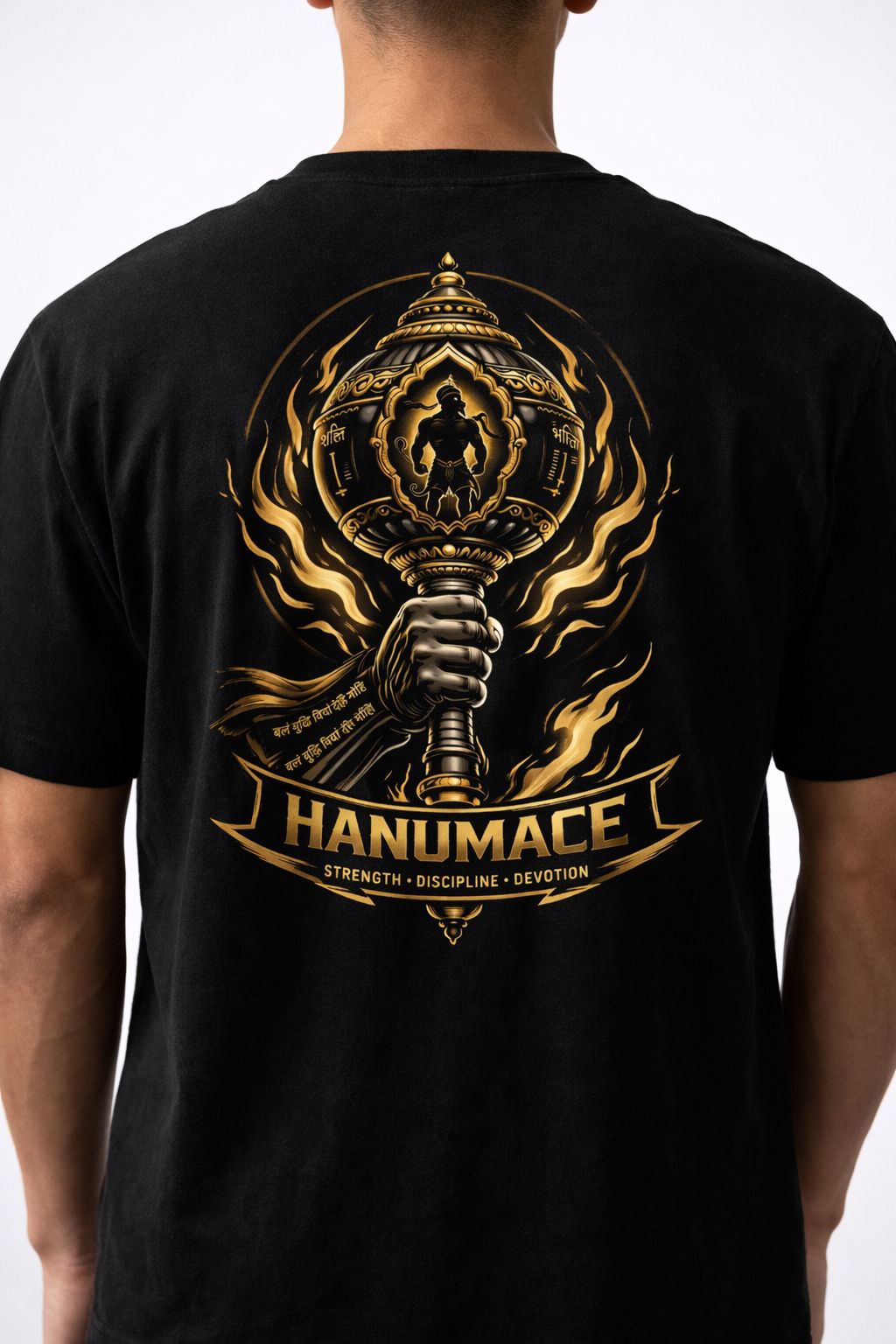HANUMACE CLASSIC TEE - BLACK GOLD EDITION