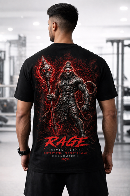 HANUMACE Divine Rage Oversized T-Shirt