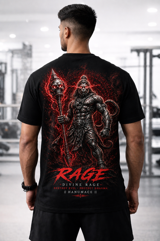 HANUMACE Divine Rage Oversized T-Shirt