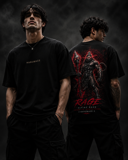 HANUMACE Divine Rage Oversized T-Shirt