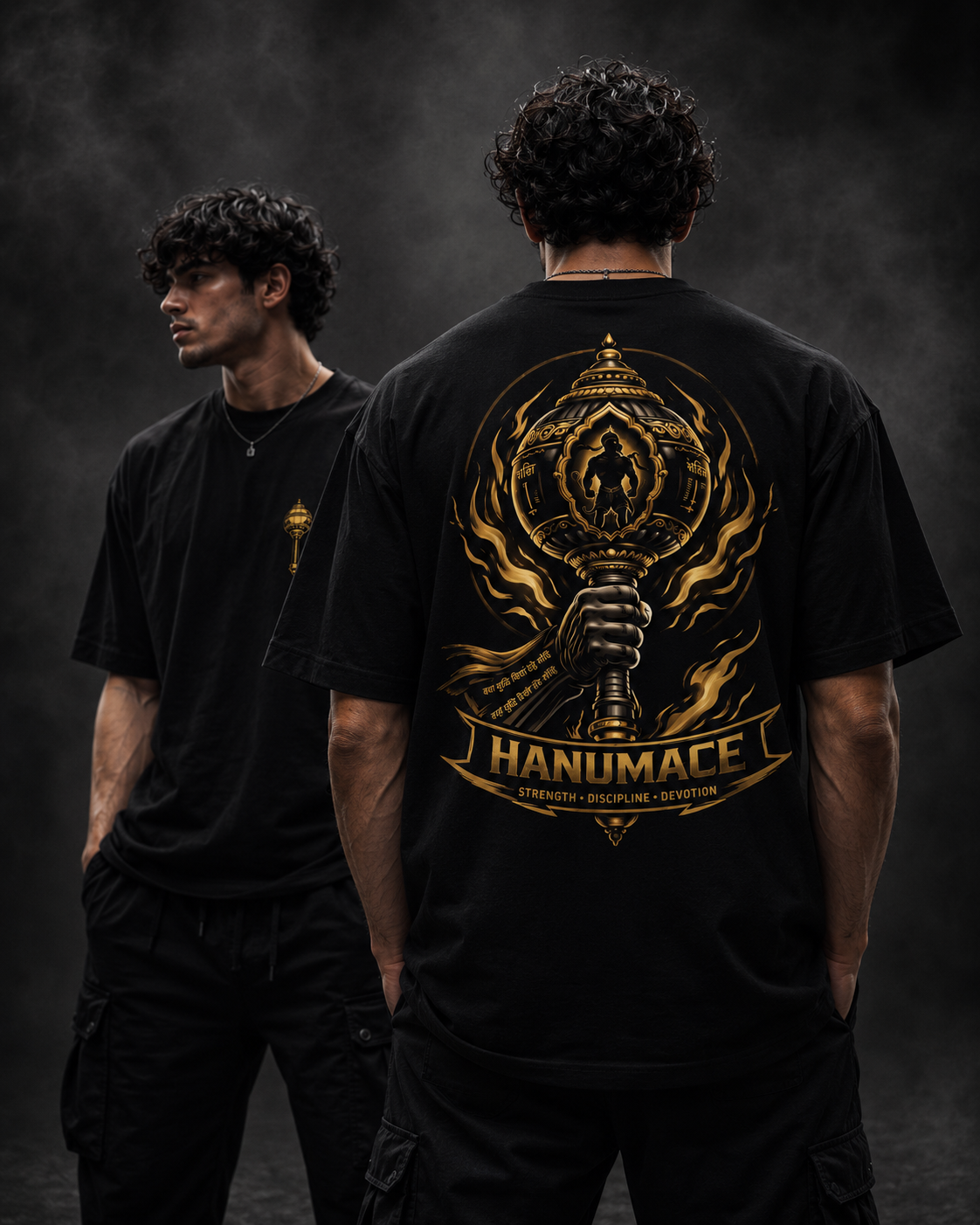 HANUMACE CLASSIC TEE - BLACK GOLD EDITION